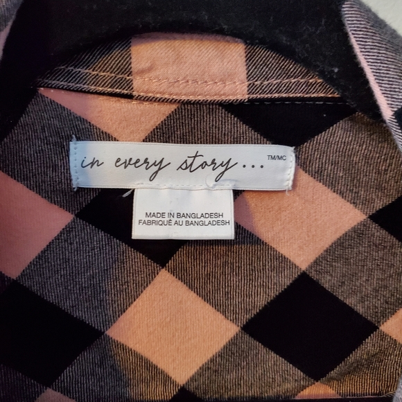 Penningtons Plaid Button Up - Picture 2 of 4